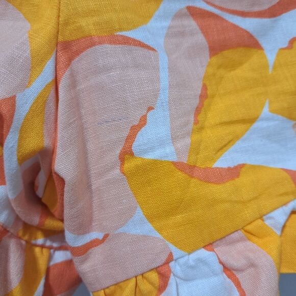 Kate Spade New York Linen Blend Boho Plain Weave Wide Leg Size 4 Multi- Color - Picture 8 of 16